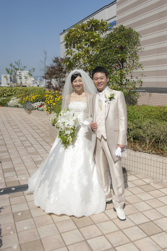 福岡　大名　写真スタジオ　ブライダル写真　ウエディングアルバム　結婚式　スナップ撮影　前撮り　0358　オシャレ　デジタル